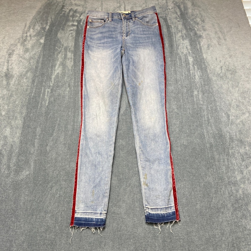 Garage Skinny Jeans Womens 5 28x25 Blue Denim Cotton Stretch High Rise Outdoor